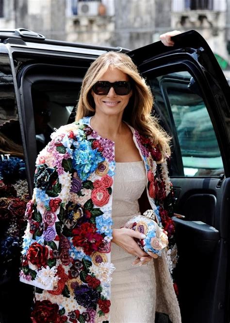 melania trump jacke dolce gabbana|melania trump clothing.